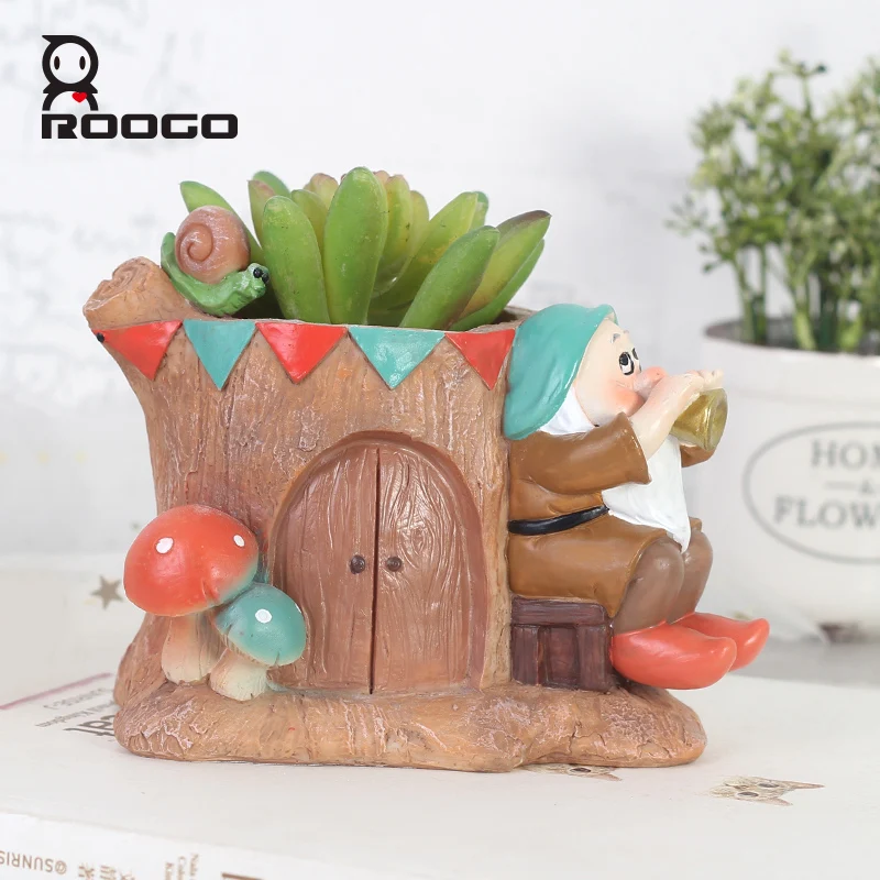 Roogo цветочный горшок мини садовый кактус для суккулентов современный комнатный