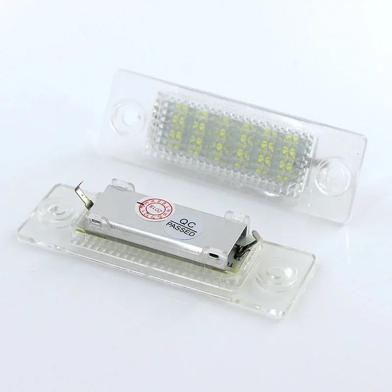 2pcs Car LED License Number Plate Lights Lamp For Transporter T5 Multivan Caravelle Eurovan Passat Caddy Touran Golf