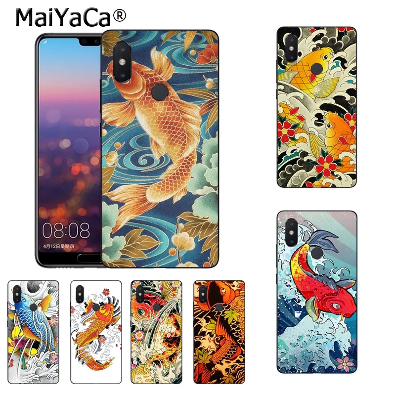 MaiYaCa японская Татуировка Koi Fish аксессуары для телефона чехол xiaomi mi 8se 6 note2 note3 redmi 5