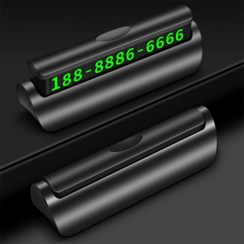 Парковочная табличка с номером телефона светящаяся давлением для номера