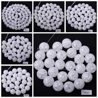 high quality cracked round white crystal quartz 468101214161820mm loose beads strand 15 jewellery making wj68