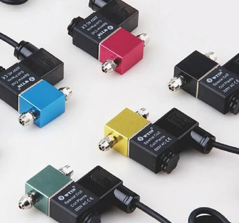 

220V CO2 DIY Aquarium Fish Tank Electric Magnetic Valve Aquarium Magnetic Solenoid Valve Regulator Low Temperature