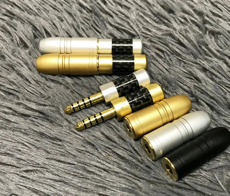 Headphone Connector 4.4mm 5 Poles Balanced Headset Plug Stereo For Sony NW-WM1Z/A 4.4 Player Audio Adapter Gold Plating