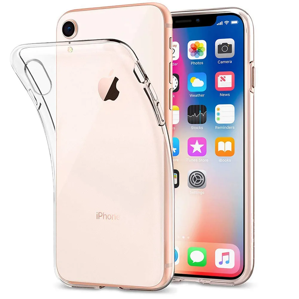 Ультратонкий прозрачный гибкий чехол из мягкого ТПУ для iPhone XR XS MAX|Бамперы| |