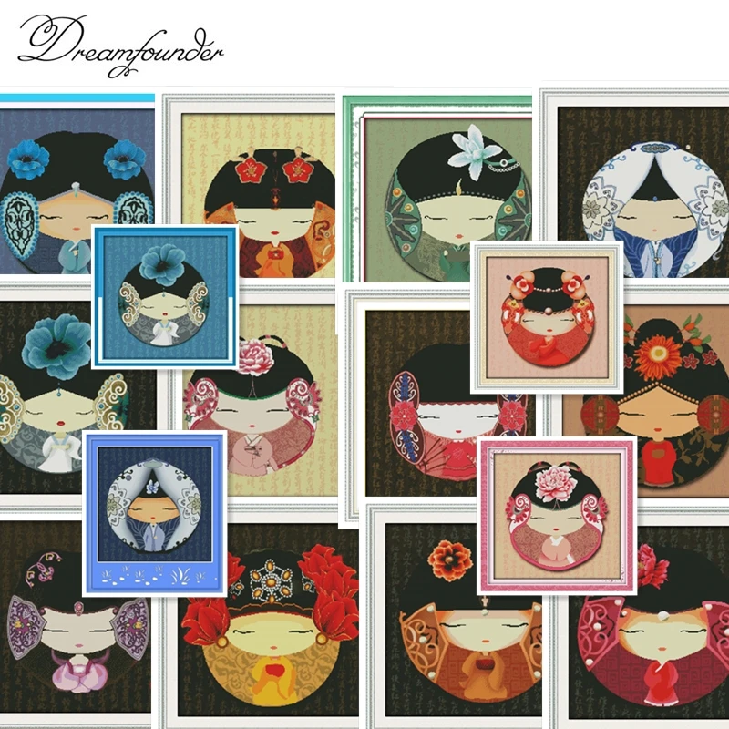 Набор для вышивки крестиком сделай сам|handmade needlework|embroidery diycross stitch kits |