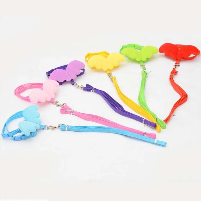 Cute Little Angel Wing Breathable Leash Pet Puppy Dog Harness for Small Dogs Animals Walking Hand Strap Supplies Дом и сад
