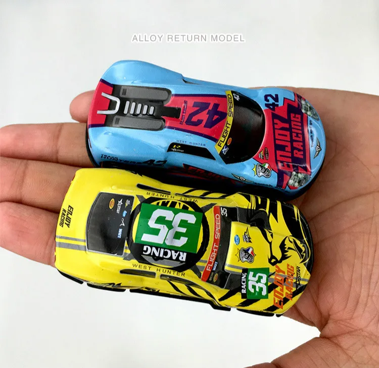 3 Pcs Lot Children Racing Plastic Cars Slide Back Carbon Alloy Car baby boys Wheels Mini Model 1/64 Gift | Игрушки и хобби