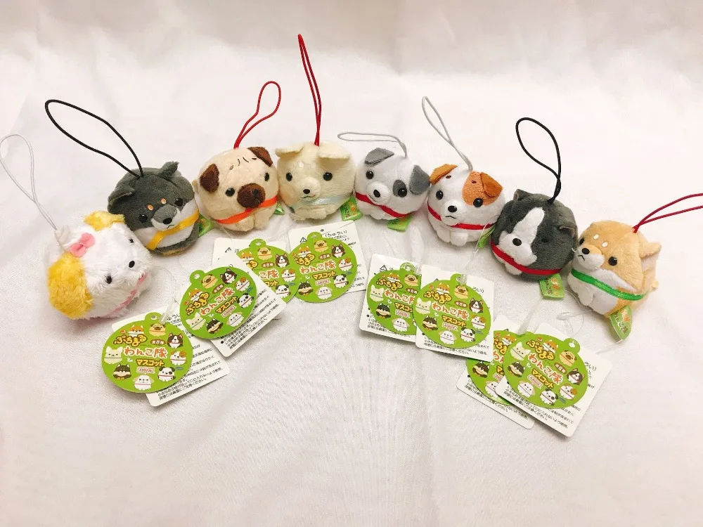 8 шт./компл. Плюшевые kawaii японский косплей Shiba Лисья Секретная служба (Inu подвеска в