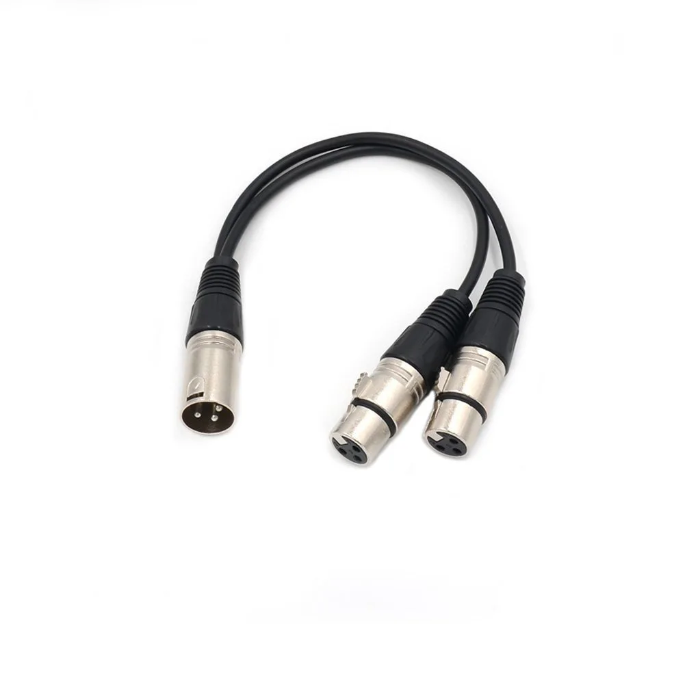 XLR 3 контактный сплиттер y адаптер папа 2 Женский DMX кабель для микрофона ND998|Кабели
