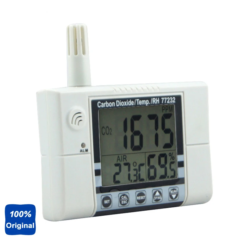Wallmount Indoor Air Quality Monitor CO2 Tester Temp. Test RH Meter AZ 77232|monitor co2|co2 testerco2 monitor |
