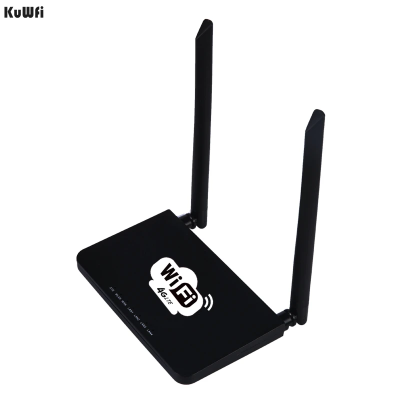 Маршрутизатор KuWFi разблокированный 300 Мбит/с Wi Fi роутер 4G LTE CPE с портом LAN