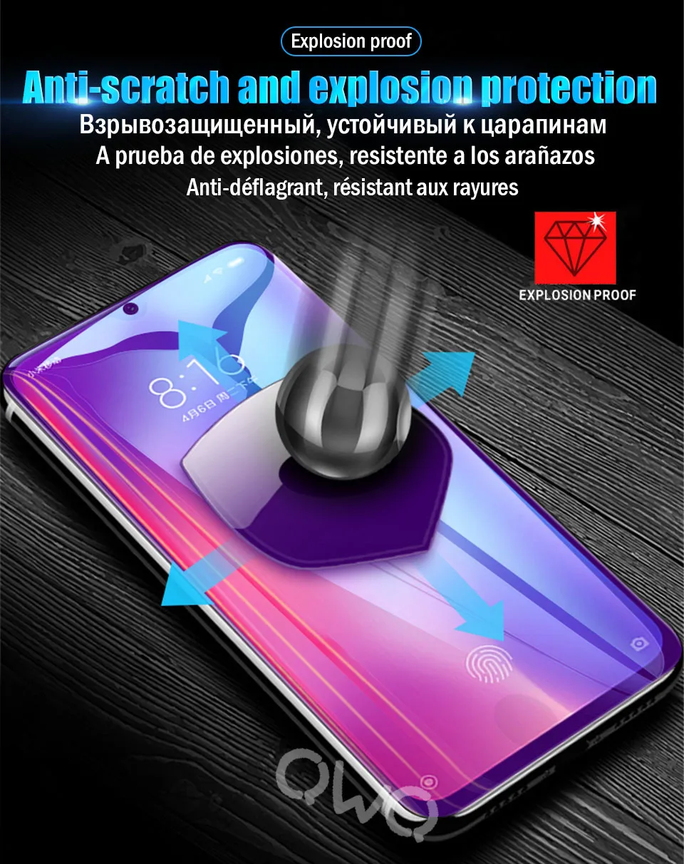 20D голубой свет гидрогель гидрогелевая пленка для xiaomi mi 9 se 9t 8 lite mi x 3 2S стекло на протектор экрана гидрогелевая для xiaomi mi A3 Lite A2 mi 9 a1 защитная пленка