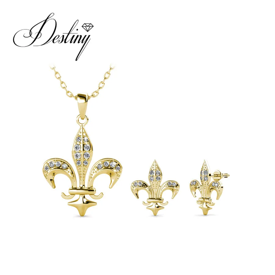 Destiny Jewellery новый дизайн 3 цвета якорь комплект украшений украшен стразами от