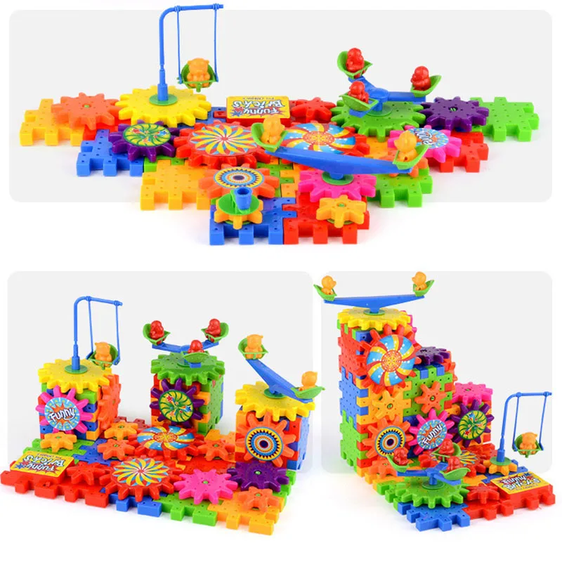 AIFHI gear machinery игрушка 82 шт. удивительные электрические строительные блоки для