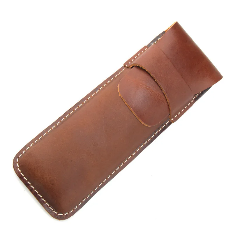 Пенал ручной работы из натуральной воловьей кожи простой чехол для ручек