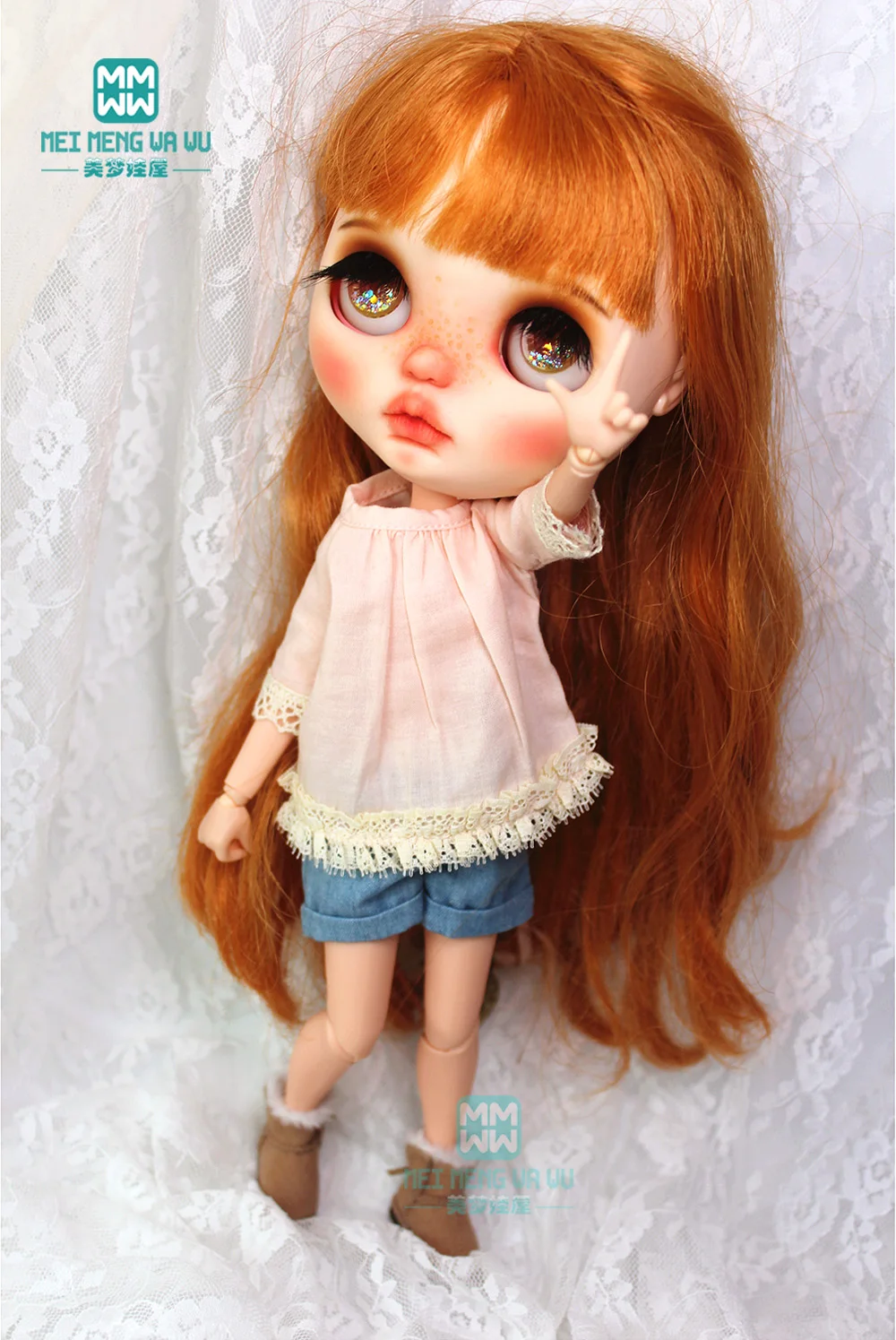 Одежда для кукол blyth 1/6 модная футболка шорты с манжетами Azone Blyth 28-30 см аксессуары |