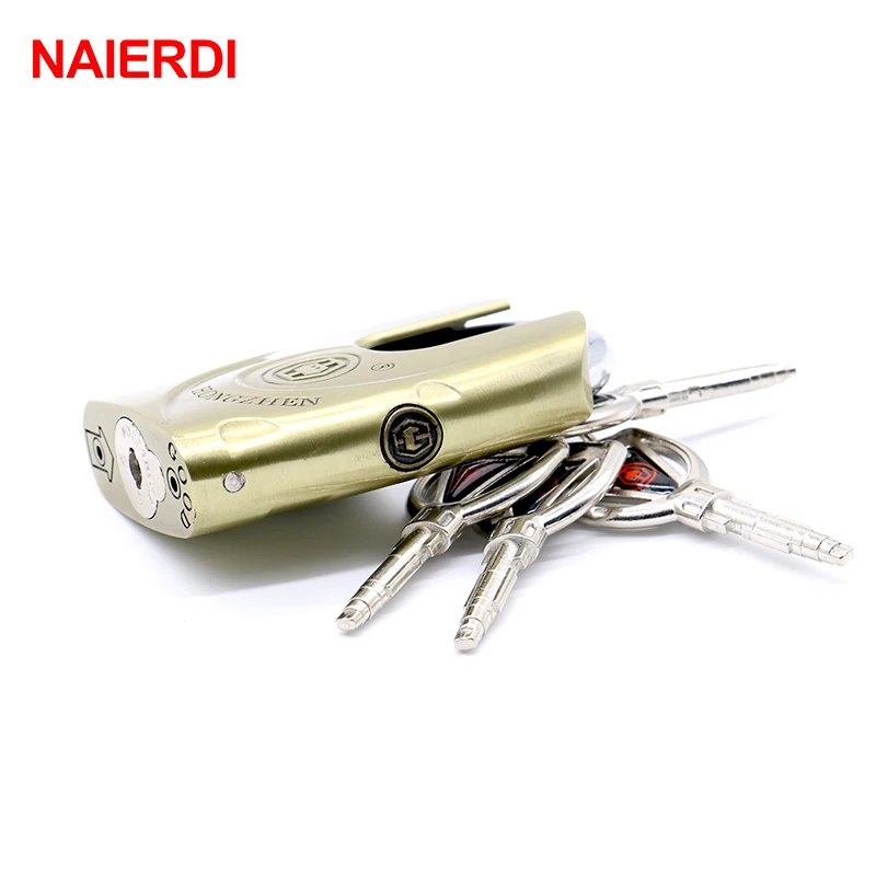 Защитный замок NAIERDI C8 Высокоэластичный антикражный античный с 4 клавишами|c8