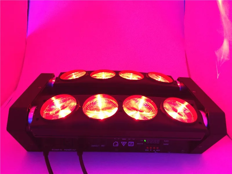 Светодиодный светильник-паук 4 в 1 8 х10 Вт белый или RGBW 3 градуса | Лампы и освещение