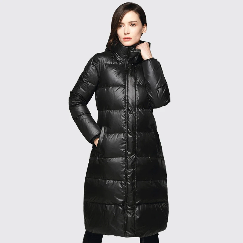 Arbitmatch New Duck Down Jacket Women Winter Slim Long Coat Thickening Fashion Hood Parka Ladies Outwear | Женская одежда