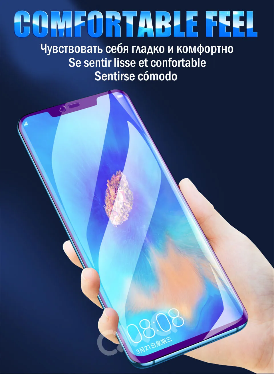 20D анти голубой свет гидрогель для Huawei honor 9 10 lite 8x20 pro 10i 7a протектор экрана для honor nova 3i 20i защитная пленка