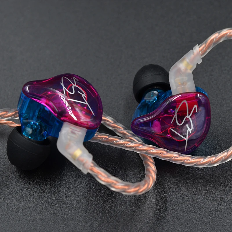 KZ ZST Проводная гарнитура сабфувер и спортивные наушники HIFI бас шумоподавление