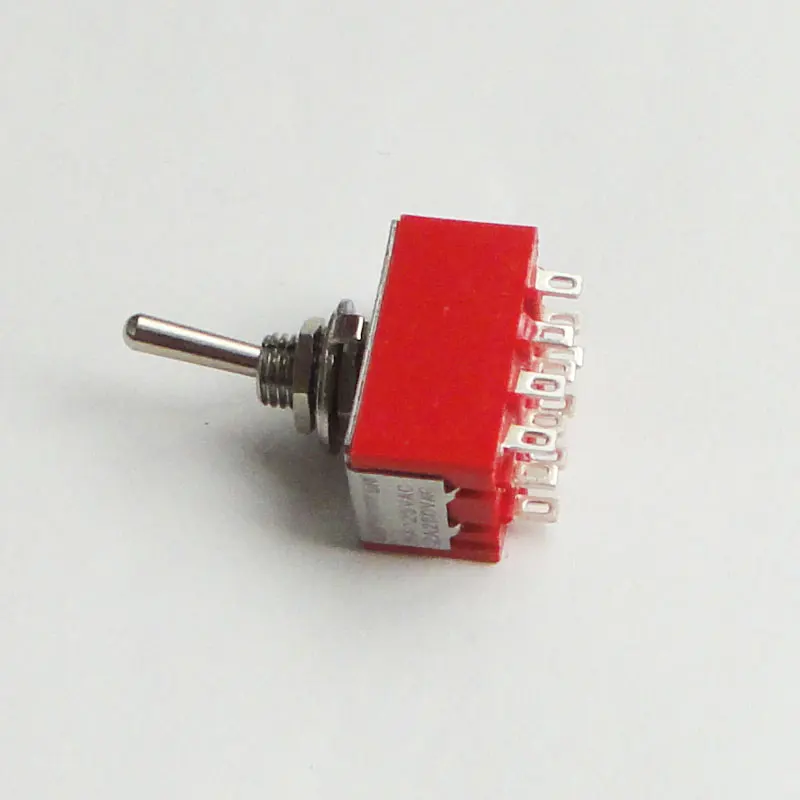 

Wholesale 100pcs MTS-402 ON ON 2 Position Latching 2A250VAC 5A125VAC Power 12pin Toggle Switch Excellent Quality