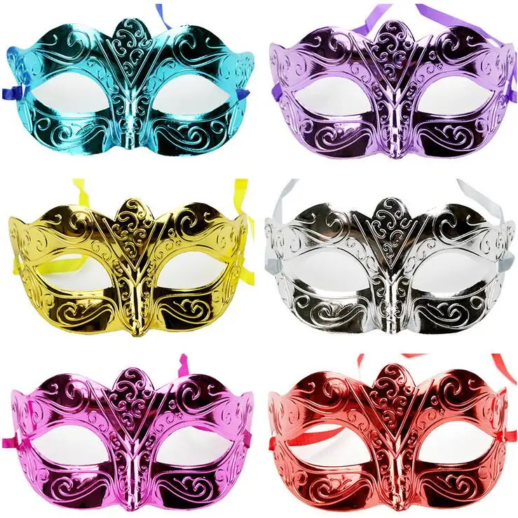 Модная маска позолоченная блестящая для вечерние ринки свадьбы маскарада