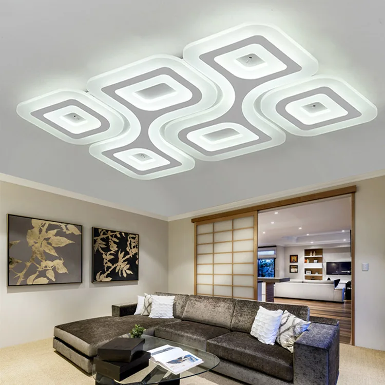 

Тонкий акриловый художественный светодиодный потолочный светильник, освещение для гостиной, спальни, кабинета, ресторана, коммерческое ос...
