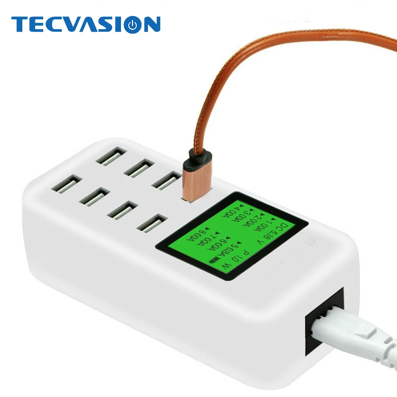 Зарядное устройство с 2 USB-портами и ЖК-дисплеем | Мобильные телефоны аксессуары