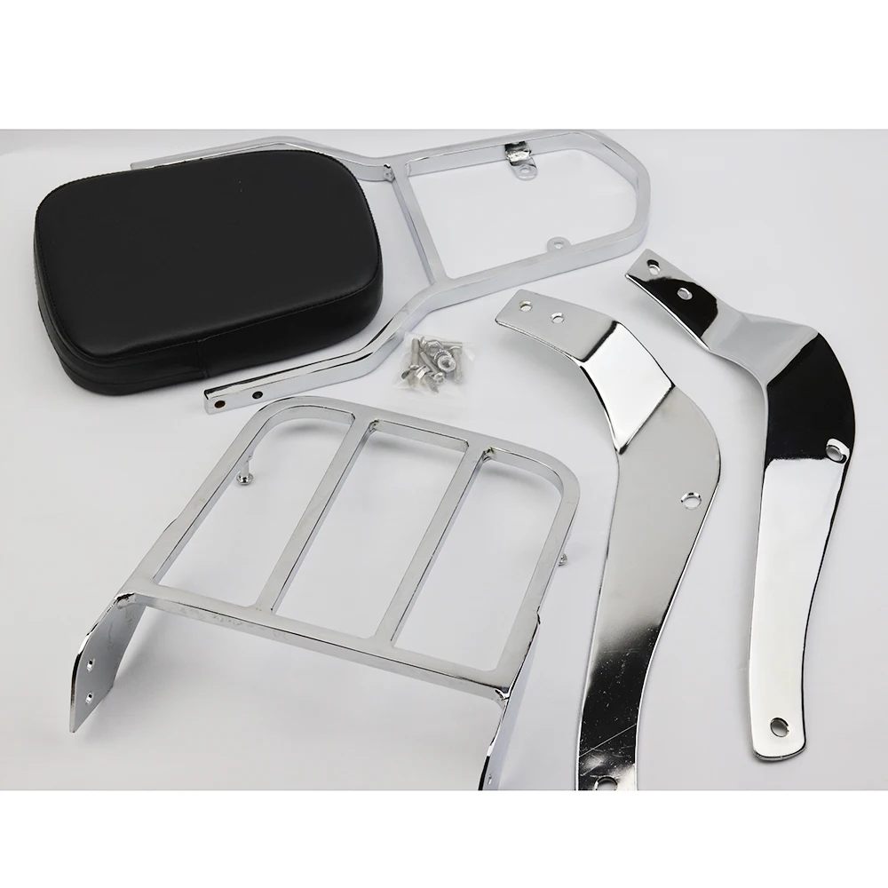 Motorcycle Rear Passenger Backrest Sissy Bar w/ Luggage Rack For SUZUKI Boulevard C50 2005-2011 M50 2005 2006 2007 2008 |