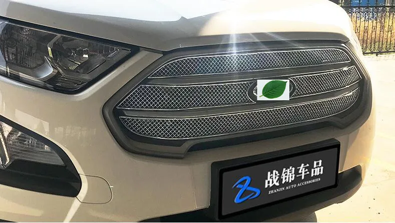 

High quality stainless steel Front Grille Around Trim Racing Grills Trim For 2013-2018 Ford Ecosport