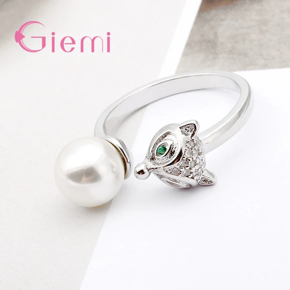 Женское кольцо из серебра 925 пробы с изменяемым размером|finger ring|fox ringrings for women |