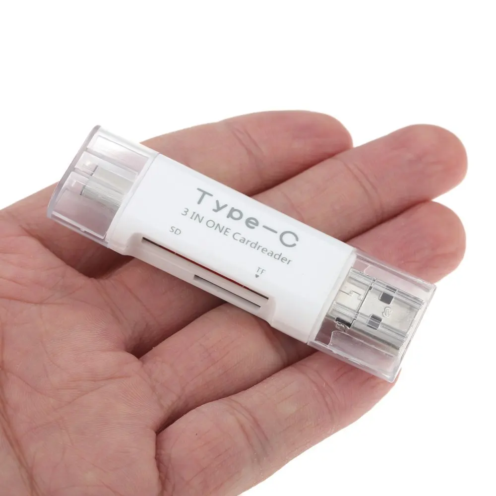 3 в 1 Многофункциональный ОТГ кардридер USB C Micro комбинированный адаптер для MacBook