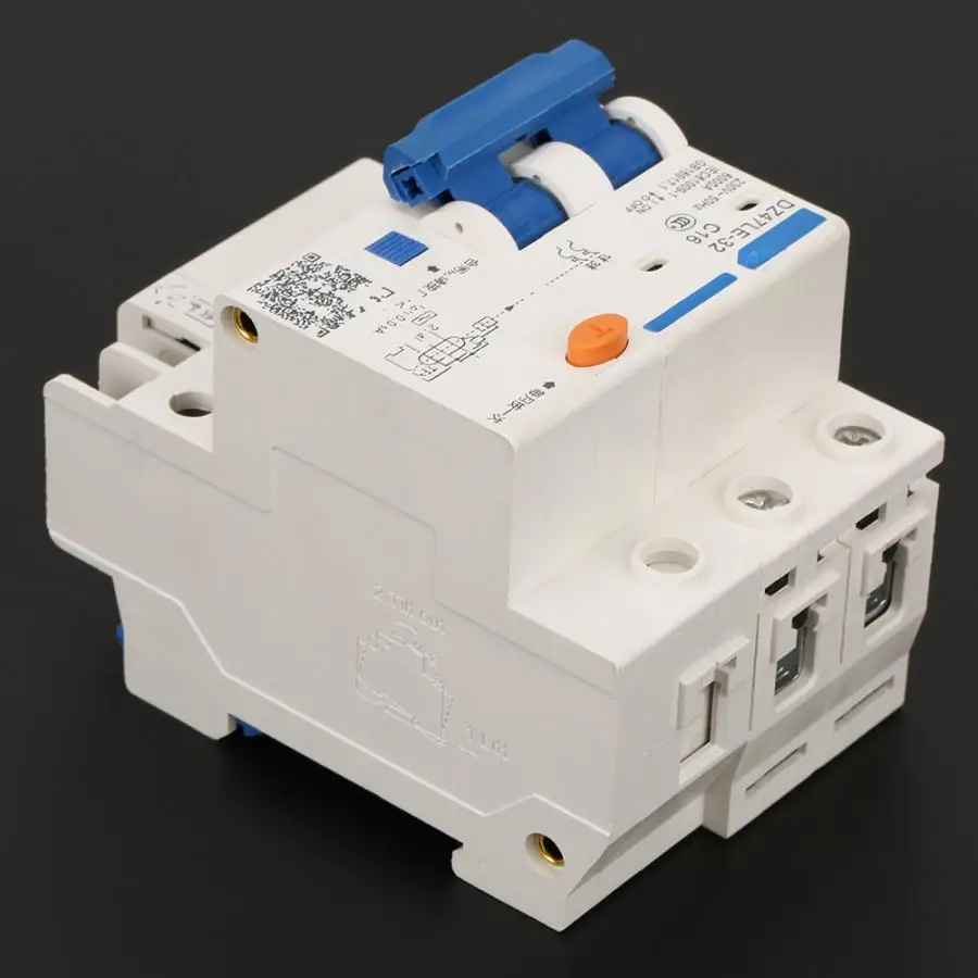 2P+ 2 RCBO выключатель остаточного тока с более чем и коротким ток утечки защиты DZ47LE-32 C16 230 V/16A