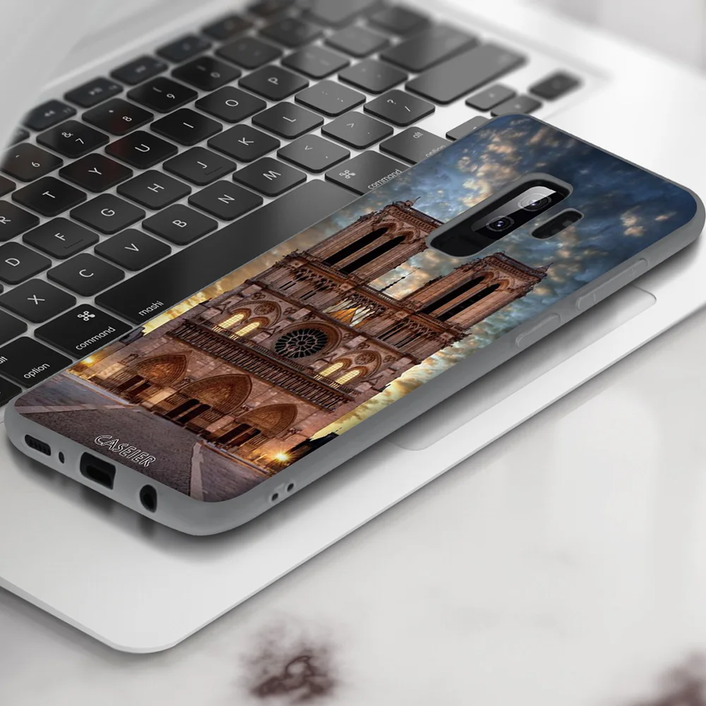 CASEIER чехол для телефона Samsung S8 S9 S10 E Plus Secrets Of Paris матовый Galaxy A7 A8 A9 Note 8 9 J7