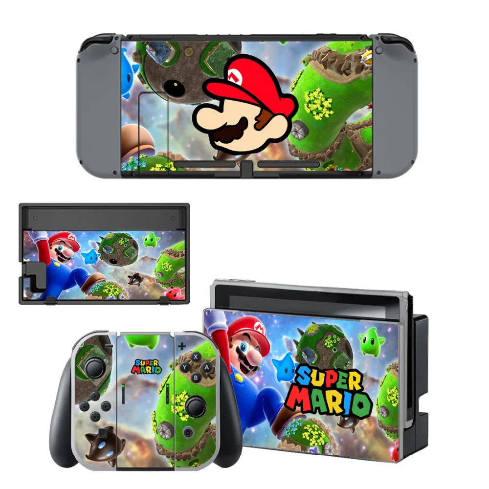 Hot Game Super Mari o Skin Sticker For Nintend Switch Console Controller Vinyl Accessories Cover Catoon Decor Child Gift | Электроника