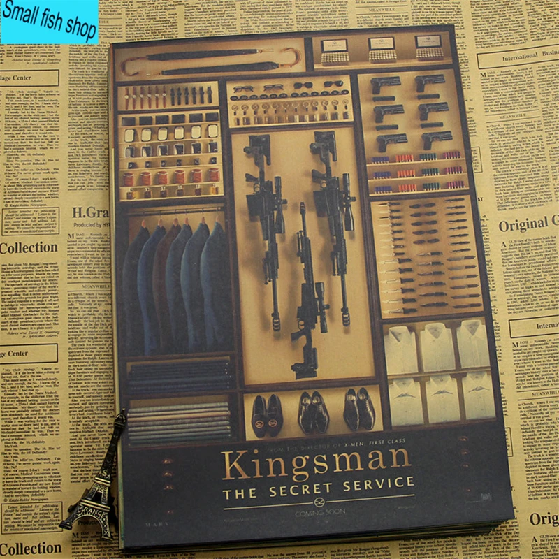 Kingsman Секретная служба Тарон Эгертон украшение для дома Крафт Фильм плакат