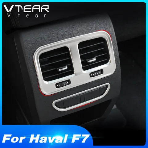 Vtear для Хавейл Ф7 haval F7 задняя крышка для выхода воздуха внутренние молдинги центр подлокотник на выходе вентиляционная рамка Автомобильные аксессуары 2019 хавал ф7 автотовары запчасти аксесуары