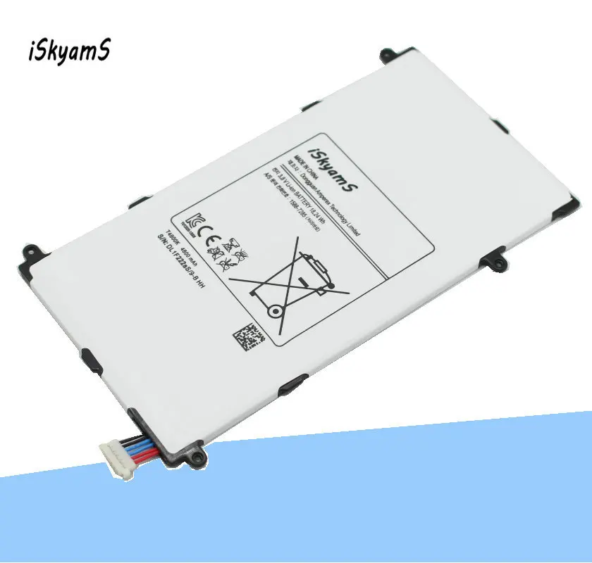 ISkyamS 1x4800 мА/ч T4800E запасная батарея для Samsung Galaxy Tab Tablet Pro 8 4 дюймов &quotT320 T321 T325 SM-T320