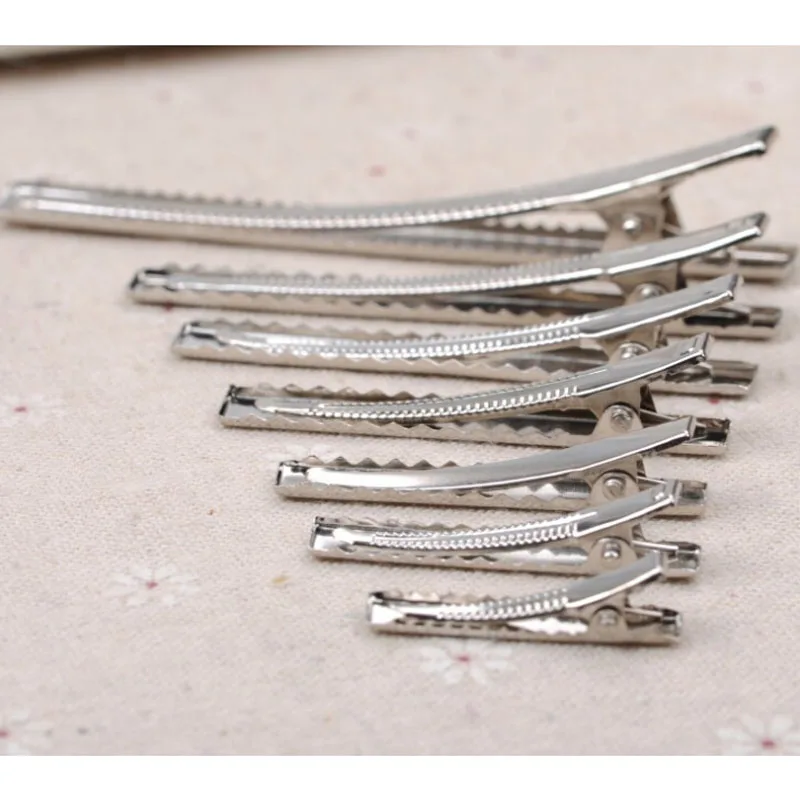 20 шт./лот металлическая заколка для волос с одним зубчиком аллигатора банты