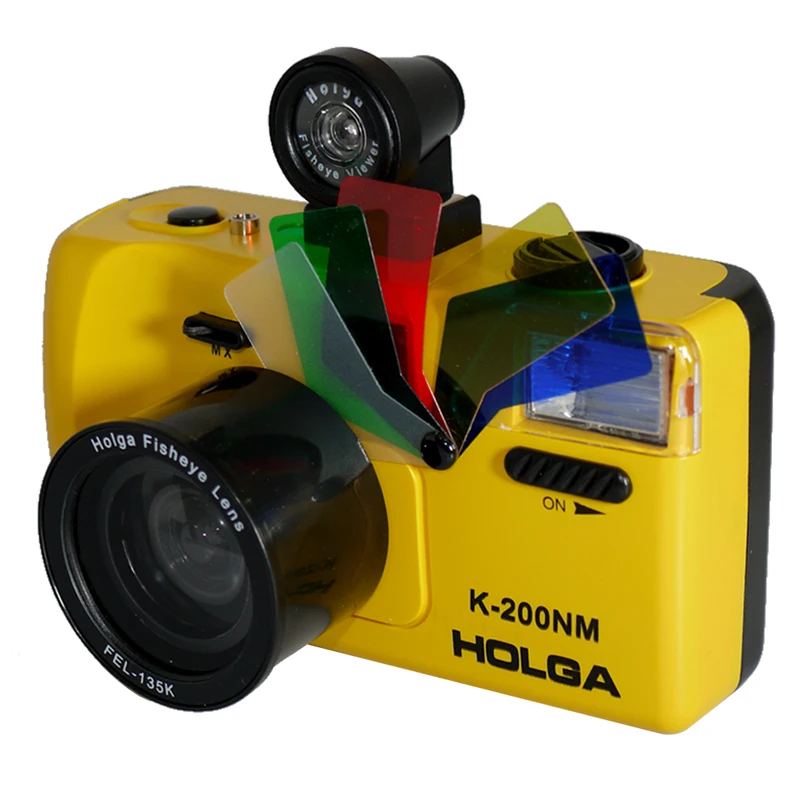 Holga K200NM/FEL/FV + объектив рыбий глаз FEL 135K & finder Set Lomo K 200NM Film Camera 4 цвета|camera module|camera