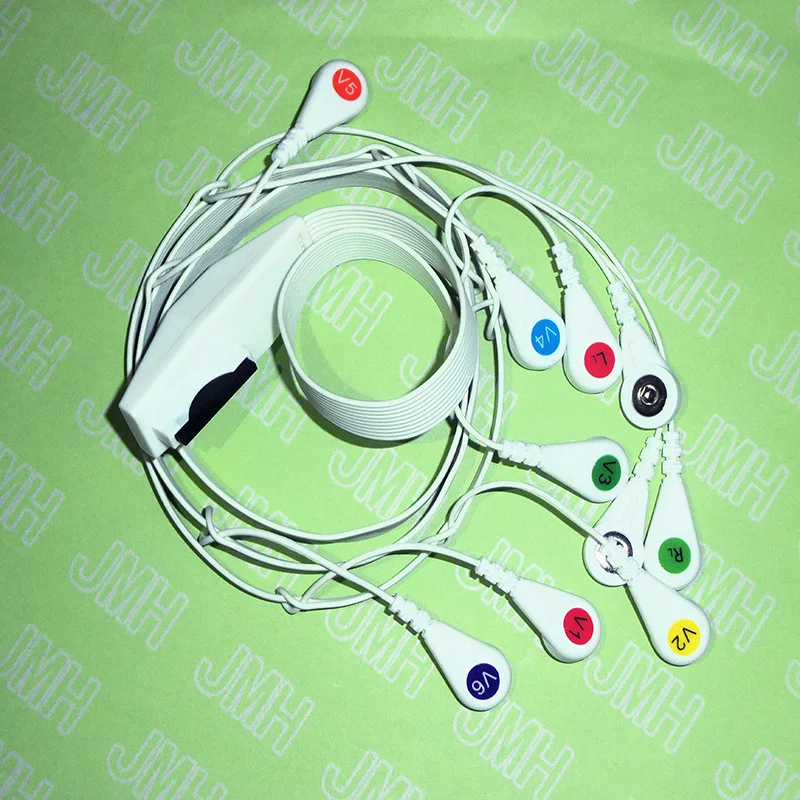 Совместим с машиной Mortara EKG/ECG Holter 10 Lead AHA/кнопка IEC leadwires и кабель.|ekg holter|machine machinecable