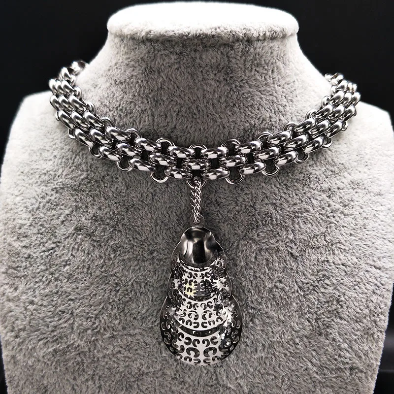 2019 модное женское серебряное ожерелье с подвеской в форме сердца из нержавеющей