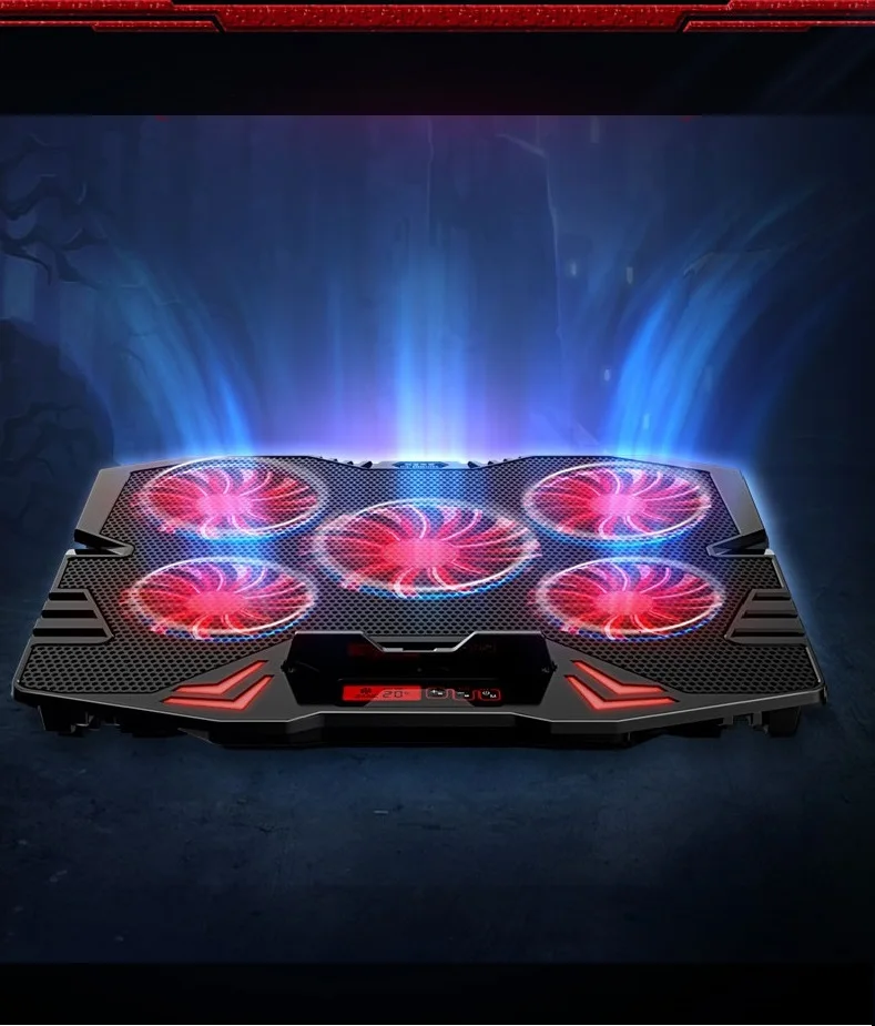 Новый кулер вентилятор охлаждения 5 вентиляторы для ноутбука 12 17 inch Pad тихий USB 2.0X2
