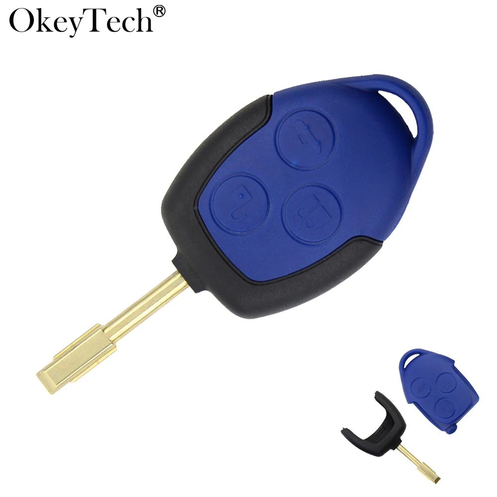 Okeytech 1 шт./лот 3 замена кнопки Transit Connect пульт дистанционного ключа оболочки