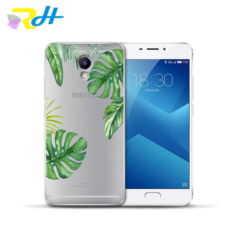 Для Meizu Coque Etui прозрачный силиконовый мягкий чехол из ТПУ С КАКТУСОМ банановым