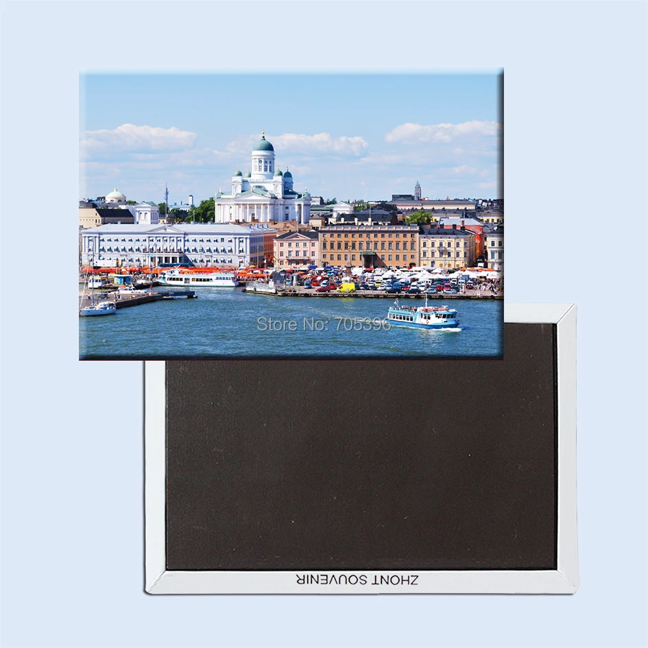 

Helsinki Finland Travel Rigid Fridge Magnets 20922