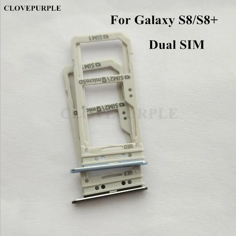 1 шт. двойной слот для sim карты держатель SD адаптер Samsung Galaxy S8 G950/S8 Plus G955|adapter for