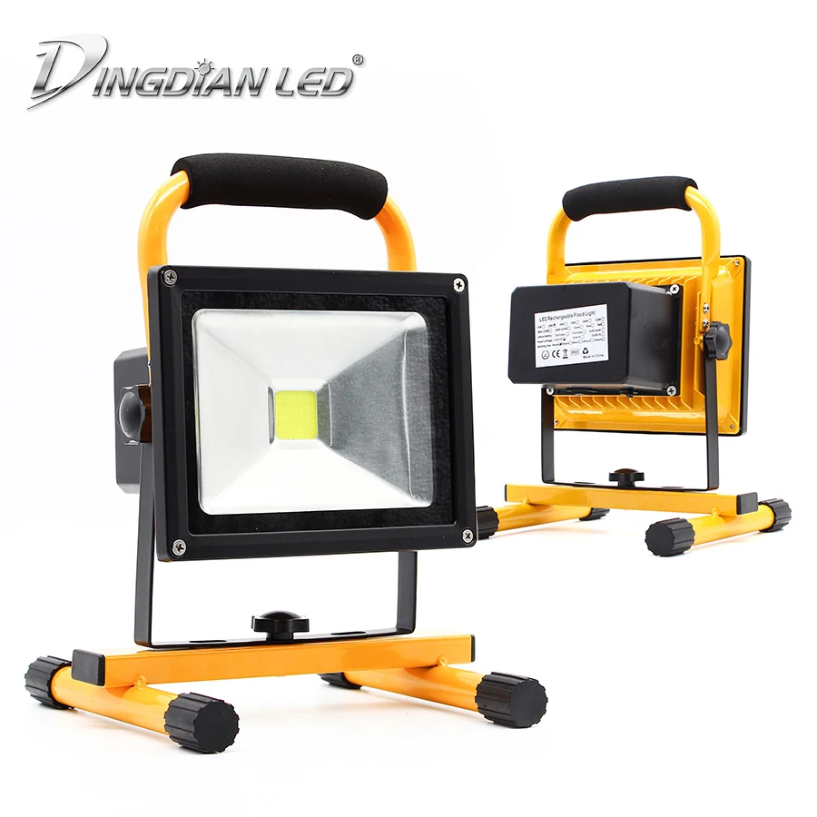 DINGDIAN LED AC100 250V DC 12V светодиодные перезаряжаемые прожекторы IP65 водонепроницаемые