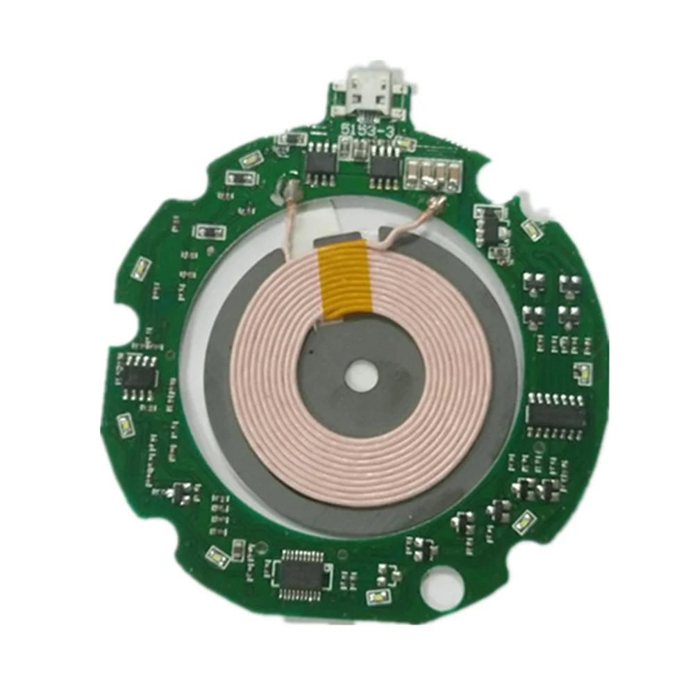 10W Charging DIY Over-temperature Wireless Charger Module Circuit Board+Coil Mobile Phone Ultra-thin Fast PCBA Qi Standard | Мобильные